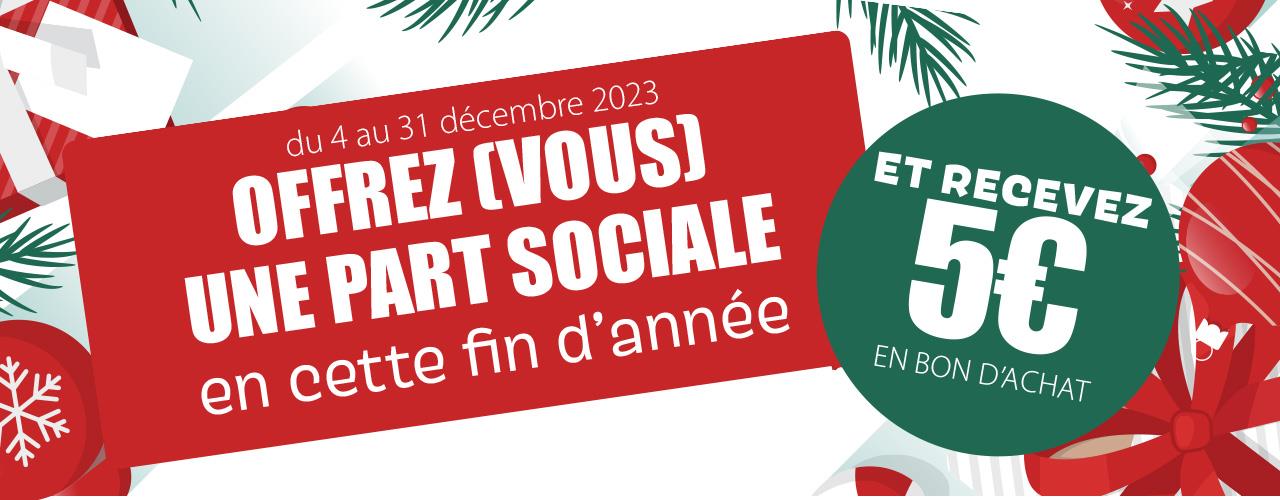 PARTS SOCIALES DE NOEL