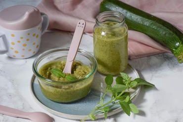 Purée courgette - basilic