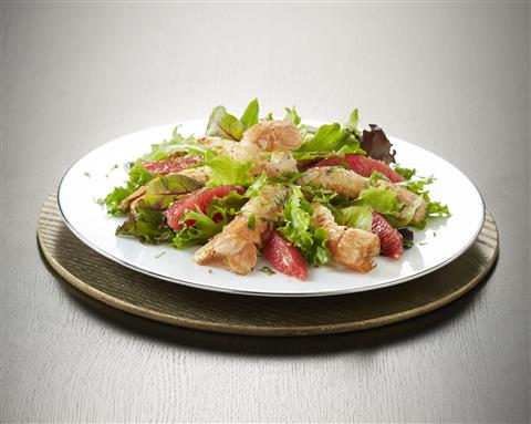 Salade de langoustines et pamplemousse
