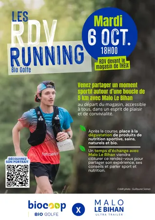 Bio Golfe vous donne rendez-vous pour un running avec Malo Le Bihan ! Bio Golfe vous donne rendez-vous pour un running avec Malo Le Bihan !