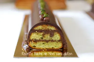 Bûche au chocolat sans gluten 