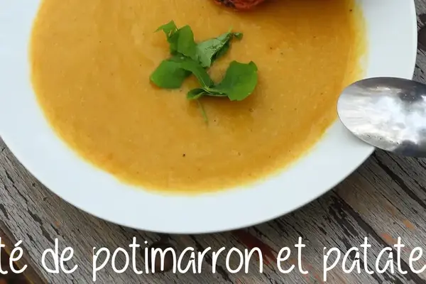 Velouté de potimarron et patates douces